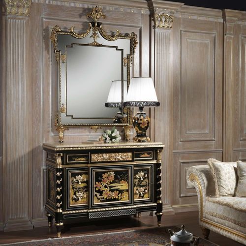 Stil-Sideboard - art. 2095 - VIMERCATI MEDA LUXURY CLASSIC FURNITURE - lackiertes Holz / mit Schubladen / mit 4 Beinen