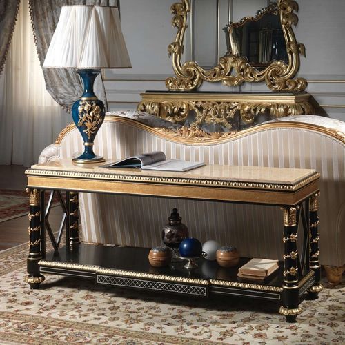Niedriges Regal - art. 2096 - VIMERCATI MEDA LUXURY CLASSIC FURNITURE - Stil / lackiertes Holz / Marmor