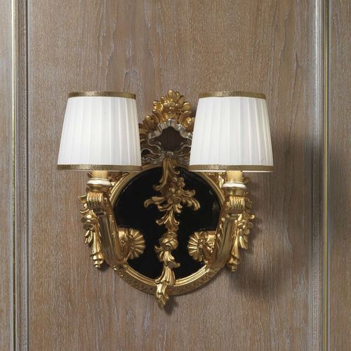 Stil-Wandleuchte - Pin-up - VIMERCATI MEDA LUXURY CLASSIC FURNITURE - für den Innenraum / lackiertes Holz / Goldfolie