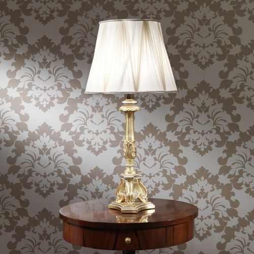 Tischlampe - art. 2001/1/LAM - VIMERCATI MEDA LUXURY CLASSIC FURNITURE - Goldfolie / Louis XVI / schnurlos