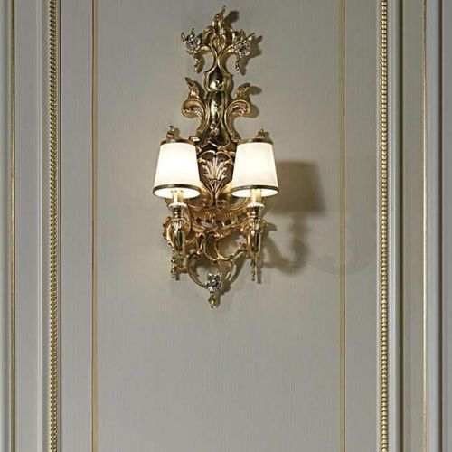 Barock-Wandleuchte - art. 2018 - VIMERCATI MEDA LUXURY CLASSIC FURNITURE - für den Innenraum / Holz / stationär