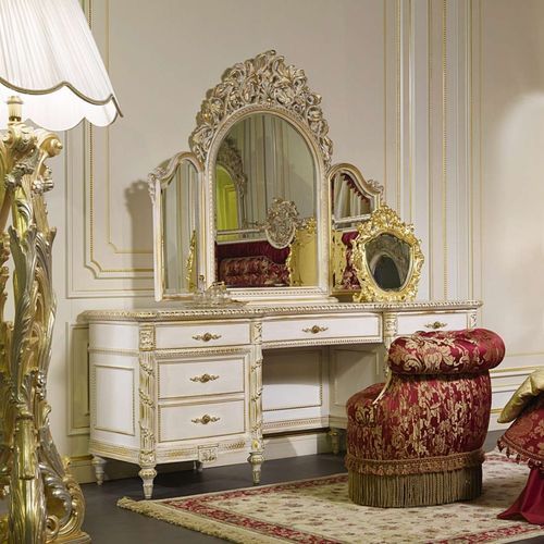 Stil-Schminktisch - roma - VIMERCATI MEDA LUXURY CLASSIC FURNITURE - Holz / 1 Person