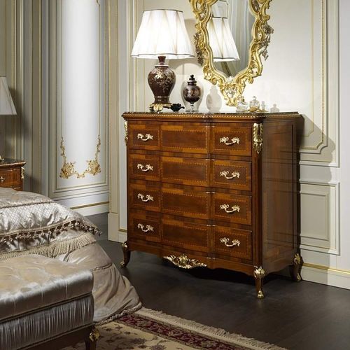 Kommode / Louis XV - France - VIMERCATI MEDA LUXURY CLASSIC FURNITURE - Holz / Marmor / mit Schublade