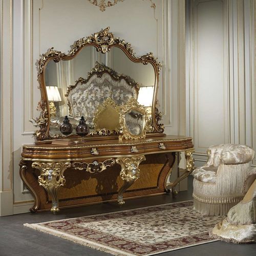 Tischspiegel - art. 2013 - VIMERCATI MEDA LUXURY CLASSIC FURNITURE - Stil / gold / vertikal