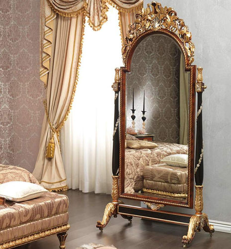 Standspiegel - EMPERADOR BLACK  - VIMERCATI MEDA LUXURY CLASSIC FURNITURE - Ludwig XV. / Holz / gold
