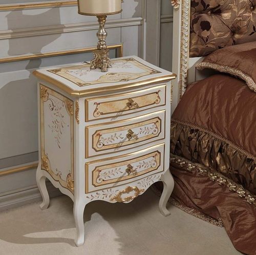 Stil-Nachttisch - French  - VIMERCATI MEDA LUXURY CLASSIC FURNITURE - Holz / Gestell aus Holz / rechteckig