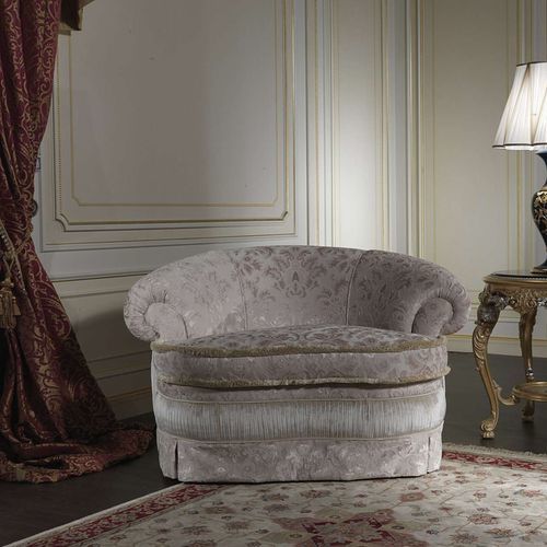Stilsessel - London - VIMERCATI MEDA LUXURY CLASSIC FURNITURE - Stoff / grau / mit Armlehnen