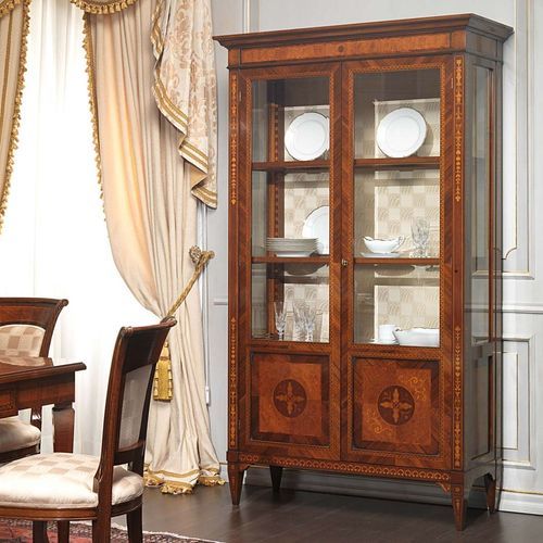 Stil-Geschirrschrank - Maggiolini  - VIMERCATI MEDA LUXURY CLASSIC FURNITURE - Nussbaum