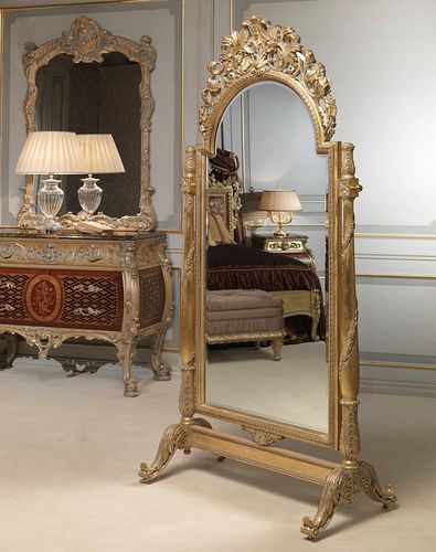 Standspiegel - EMPERADOR GOLD  - VIMERCATI MEDA LUXURY CLASSIC FURNITURE - Stil / Holz / gold