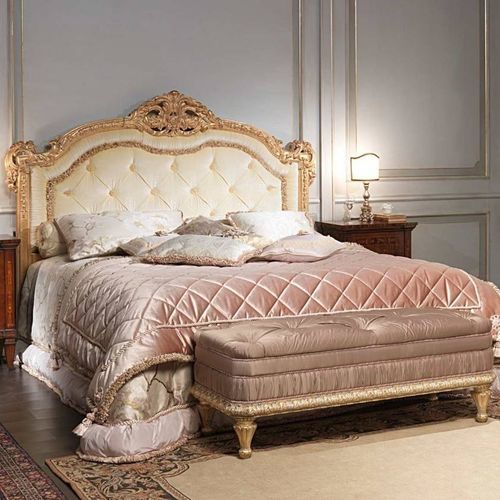 Doppelbett - MAGGIOLINI - VIMERCATI MEDA LUXURY CLASSIC FURNITURE - Stil / Polster / gepolstertes Kopfteil