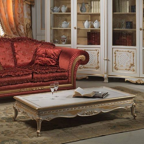 Couchtisch / Louis XV - VENICE - VIMERCATI MEDA LUXURY CLASSIC FURNITURE - Holz / Gestell aus Holz / rechteckig
