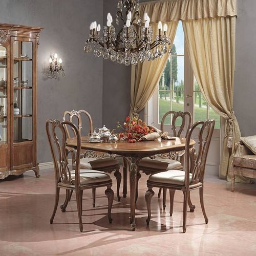 Esstisch / Louis XV - PARIS - VIMERCATI MEDA LUXURY CLASSIC FURNITURE - Holz / Gestell aus Holz / rund