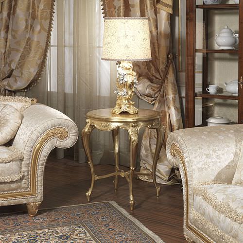 Stil-Beistelltisch - IMPERIAL - VIMERCATI MEDA LUXURY CLASSIC FURNITURE - Holz / Gestell aus Holz / rund