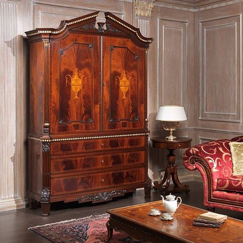 Hohes Sideboard - NEO-CLASSIC - VIMERCATI MEDA LUXURY CLASSIC FURNITURE - Stil / Holz / mit Schubladen