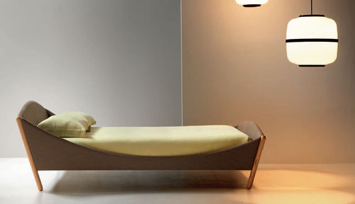Einpersonenbett - LULLABY - noctis - modern / Stoff / 160x200 cm
