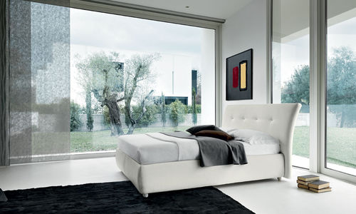 Doppelbett - ZICO - noctis - modern / Polster / Leder