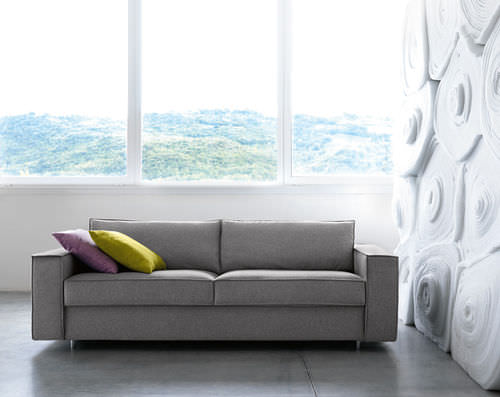 Modernes Sofa - HYDRA - noctis - Stoff / grau / Zweisitzer