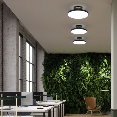 Moderne Deckenleuchte - ASTERIA UP  - VITA copenhagen - rund / Aluminium / Stahl
