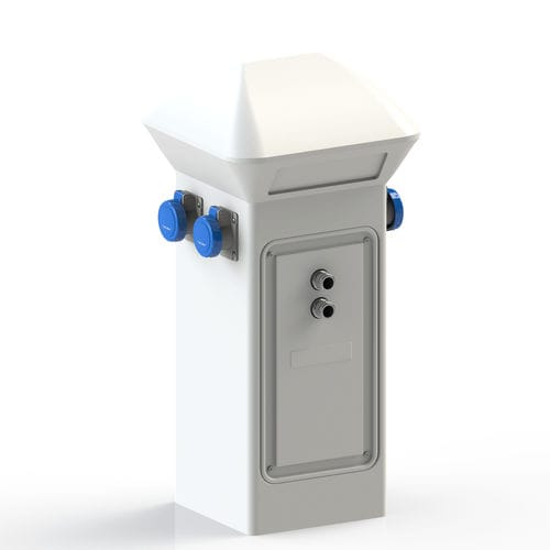 Stromversorgungs-Sperrpfosten - MARINE - DBT - stationär / Polyethylen / Wasserversorgung