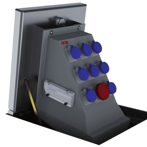 Stromversorgungs-Sperrpfosten - BRI - DBT - versenkbar / pneumatisch / galvanisiertem Stahl