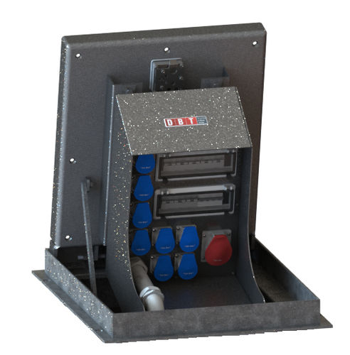 Stromversorgungs-Sperrpfosten - BRI-A - DBT - versenkbar / automatisch / galvanisiertem Stahl