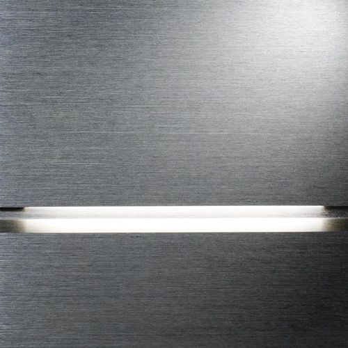 Wandleuchte für Markierung - Via - basalte - modern / gebürstetes Messing / Nickel