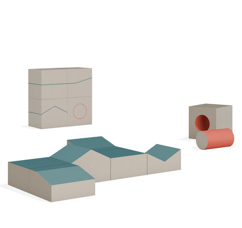 Spielplatzgerät für Kindergarten - SKUBI - gonzagarredi - Schaumstoff / modular