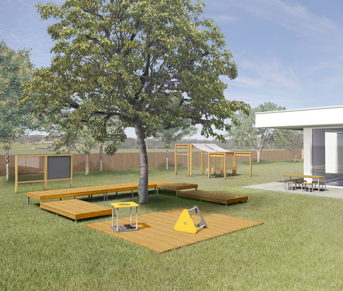 Spielplatzgerät für Kindergarten - OUTDOOR PLATFORMS - gonzagarredi - modular