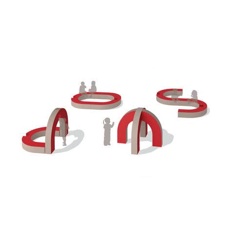 Spielplatzgerät für Kindergarten - CUPOLA - gonzagarredi - für Innenbereich / Schaumstoff / modular