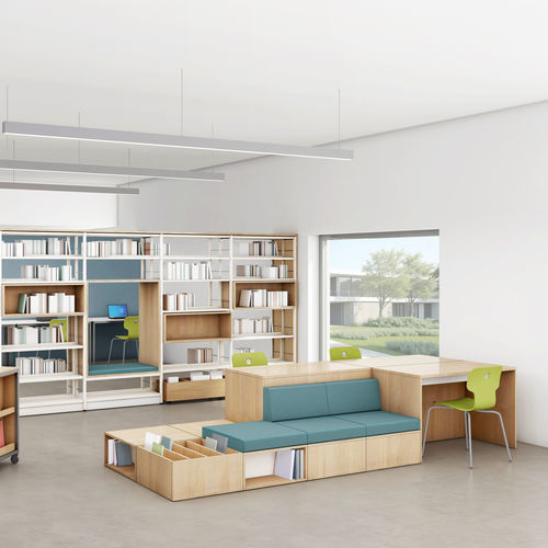 Modulare Polsterbank - BUKSOFÀ - gonzagarredi - modern / Stoff / Gestell aus Holz