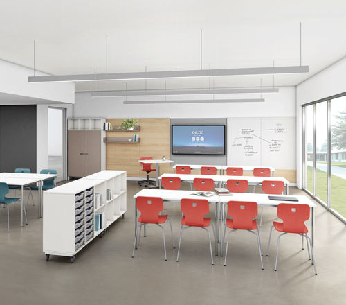 Magnettafel - TEACHING WALL - gonzagarredi - schwarz / weiß / Schreibtisch