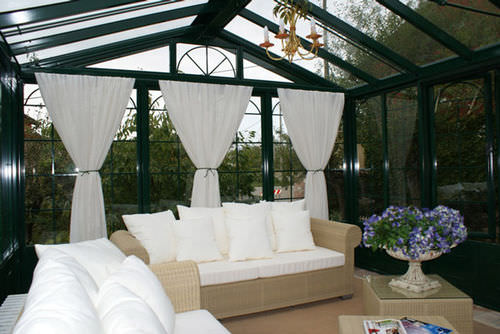 Selbsttragende Veranda - BRITISH STYLE - Cagis Srl - Eisen / Ganzglas