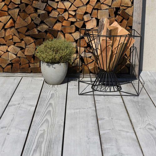 Massivholz-Terrassendiele - Alpin 185/290 - Pur Natur Holzprodukte - Douglasie / Clip-System / wasserfest