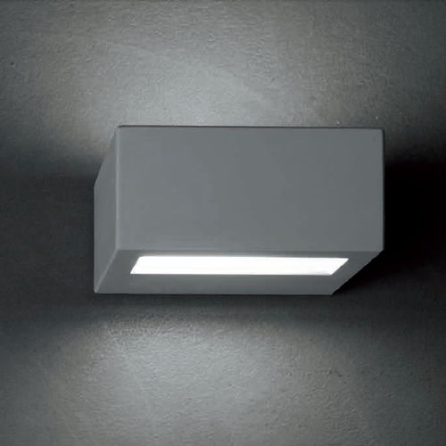 Moderne Wandleuchte - VIRTUS - BUZZI & BUZZI - für Außenbereich / Milchglas / Aluminiumguss