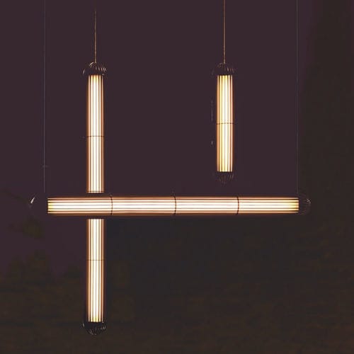 Hängelampe - HIRST - Dare Studio - Acryl / Opal / Art Deco-Stil