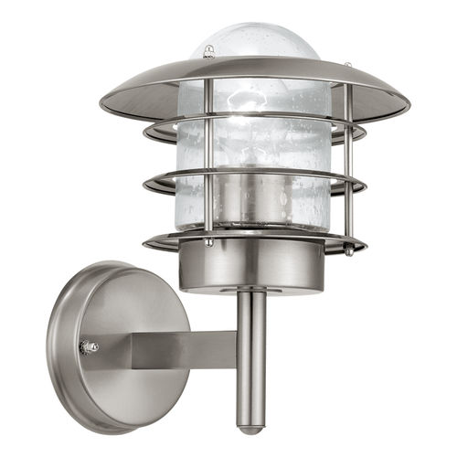 Moderne Wandleuchte - MOUNA : 30181 - EGLO Leuchten GmbH - für Außenbereich / Edelstahl / geblasenes Glas