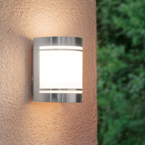 Moderne Wandleuchte - CERNO : 30191 , 30192 - EGLO Leuchten GmbH - für Außenbereich / Edelstahl / Glas