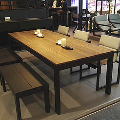 Moderner Tisch - TAHITI - SACHI - Premium Outdoor Furniture - Aluminium / Gestell aus Aluminium / rechteckig