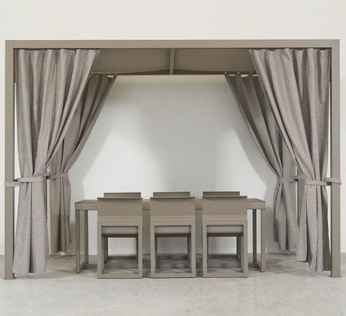 Selbsttragende Pergola - SACHI - Premium Outdoor Furniture - Aluminium / mit Stoffüberdachung / für Gewerbegebrauch