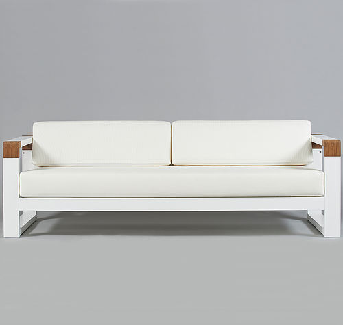 Modernes Sofa - YACHT CLUB - SACHI - Premium Outdoor Furniture - für Garten / Sunbrella® / weiß