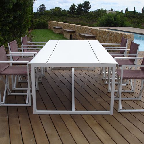 Moderner Esstisch - WEST COAST - SACHI - Premium Outdoor Furniture - Aluminium / rechteckig / quadratisch