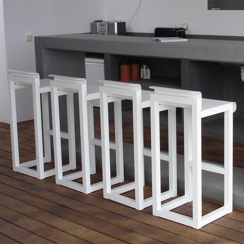 Moderner Barhocker - WEST COAST - SACHI - Premium Outdoor Furniture - Gestell aus Aluminium / für Gewerbegebrauch / für Garten