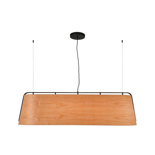 Moderne Deckenleuchte - STOOD 5L - Faro Barcelona - rechteckig / Metall / Holz