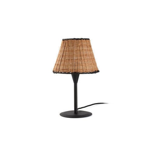 Tischlampe - SUMBA S - Faro Barcelona - Rattan / modern / mit Kabel