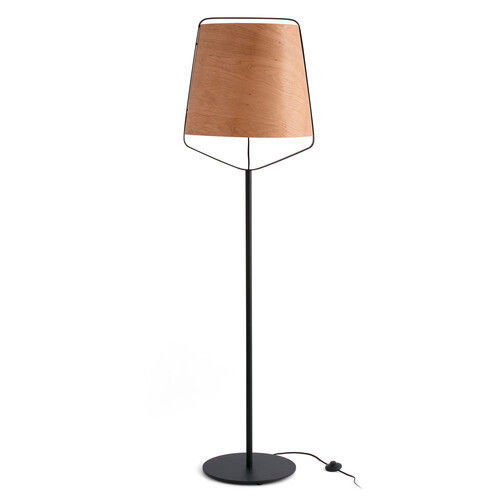 Bodenlampe - STOOD - Faro Barcelona - Stahl / Holz / modern