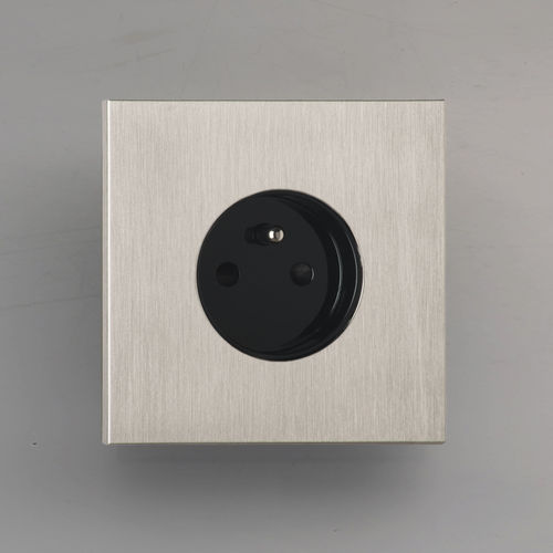 Wandmontierte Steckdose - COLLECTION SIAM:  PSI001-NB - LUXONOV - Messing / modern / schwarz