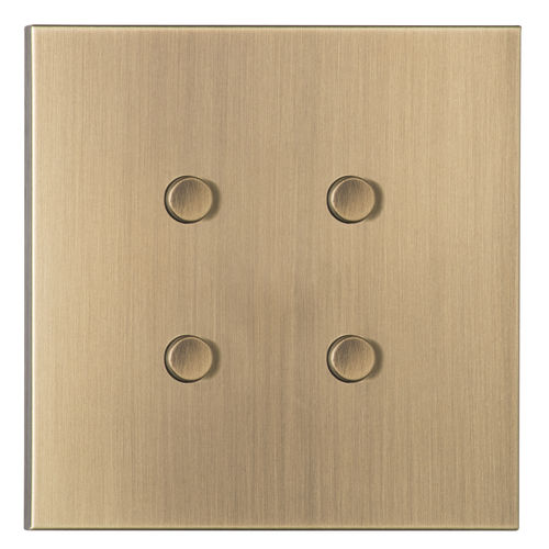Druckschalter - PNV004-VO - LUXONOV - Einbau / 4-fach / Messing