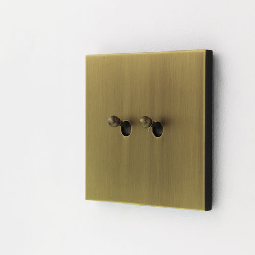 Kippschalter - PSY402-VO & MSYL409-VO - LUXONOV - Einbau / doppelt / Messing
