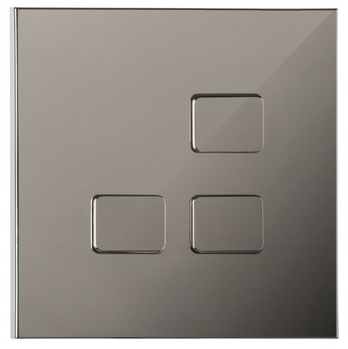 Druckschalter - PDO003-CF - LUXONOV - Einbau / 3-fach / Messing
