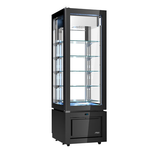 Schrank-Kühlvitrine - LUXOR NEW STYLE - KD6ASX - Sagi - für Einzelhandel / schwarz / mit Tür
